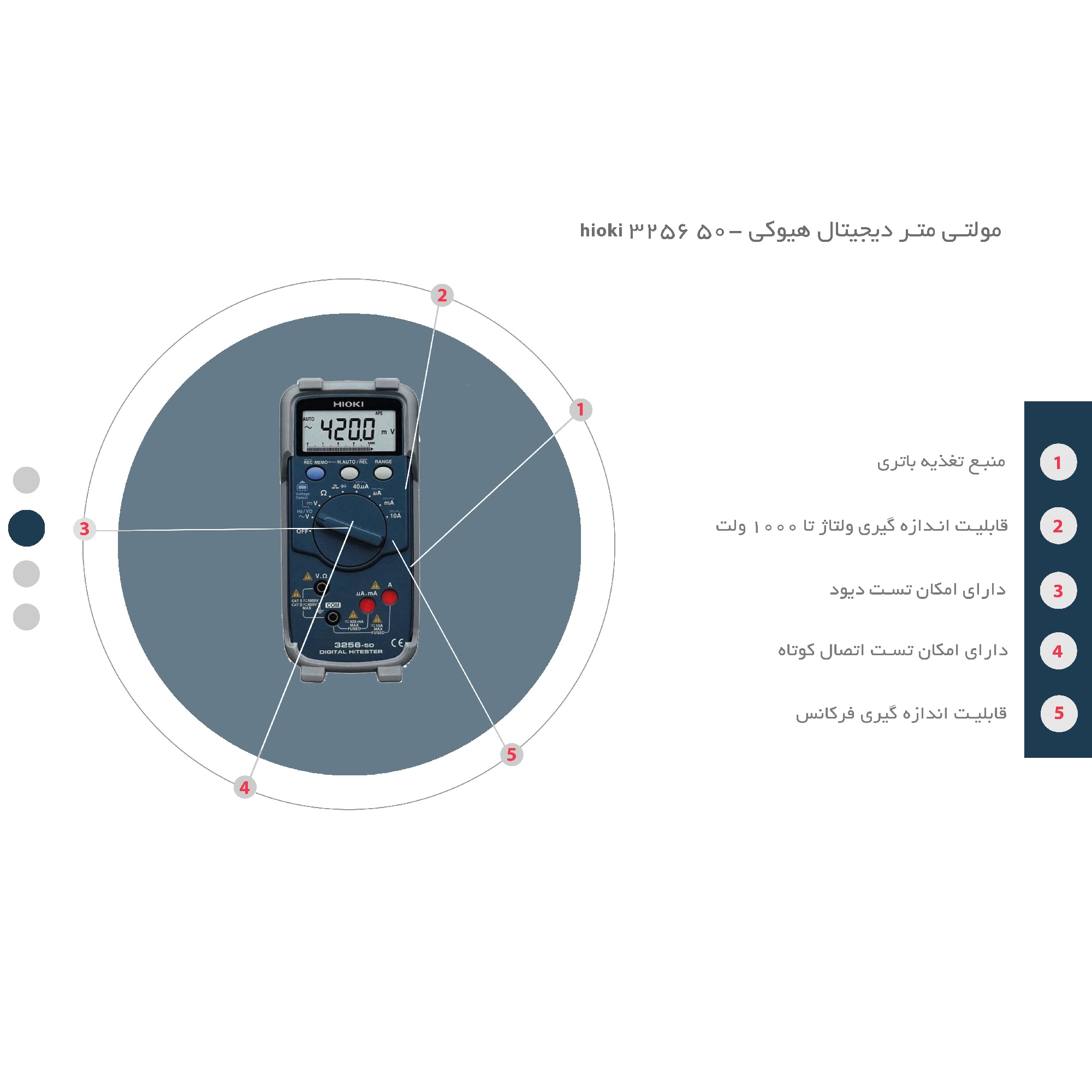 مولتی متر هیوکی مدل HIOKI 3256-50