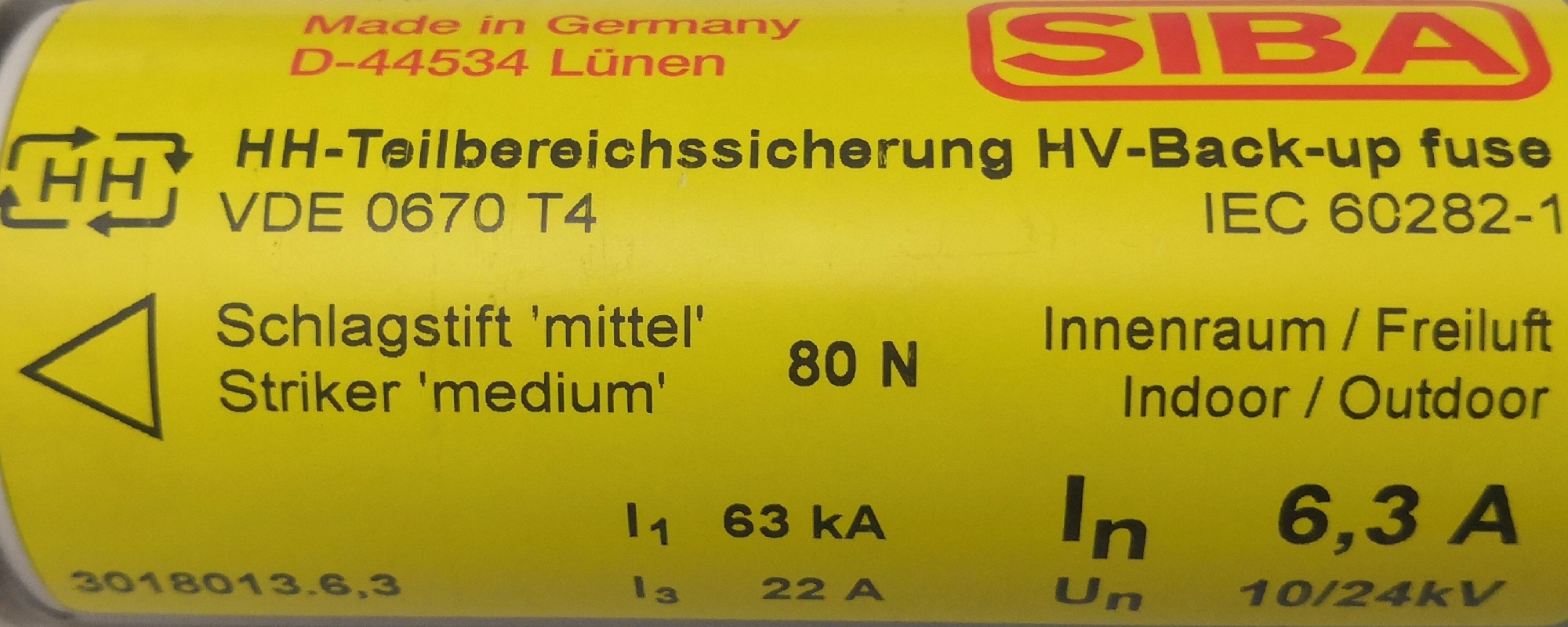 SIBA fuse